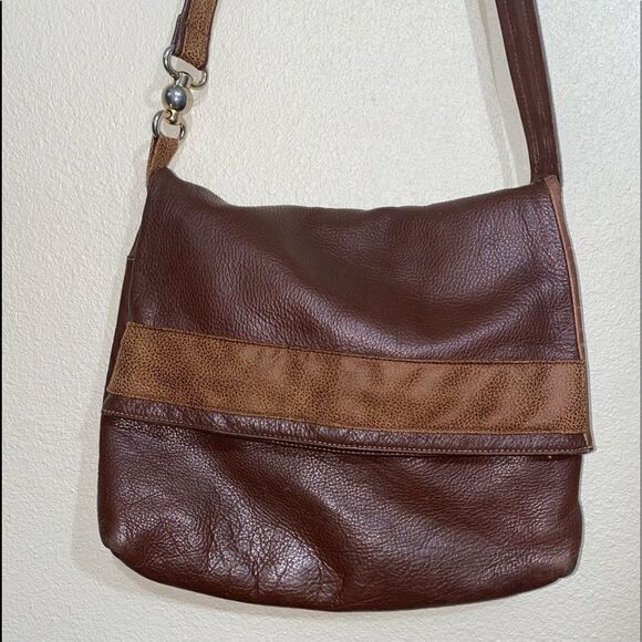 Stefania Italy brown pebbled soft leather shoulder bag - Picture 3 of 13